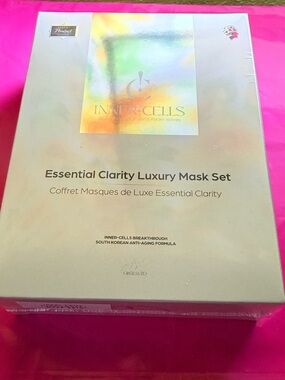INNER-CELLS Essential Clarity Luxury 6 Mask Set - Pearl White Box